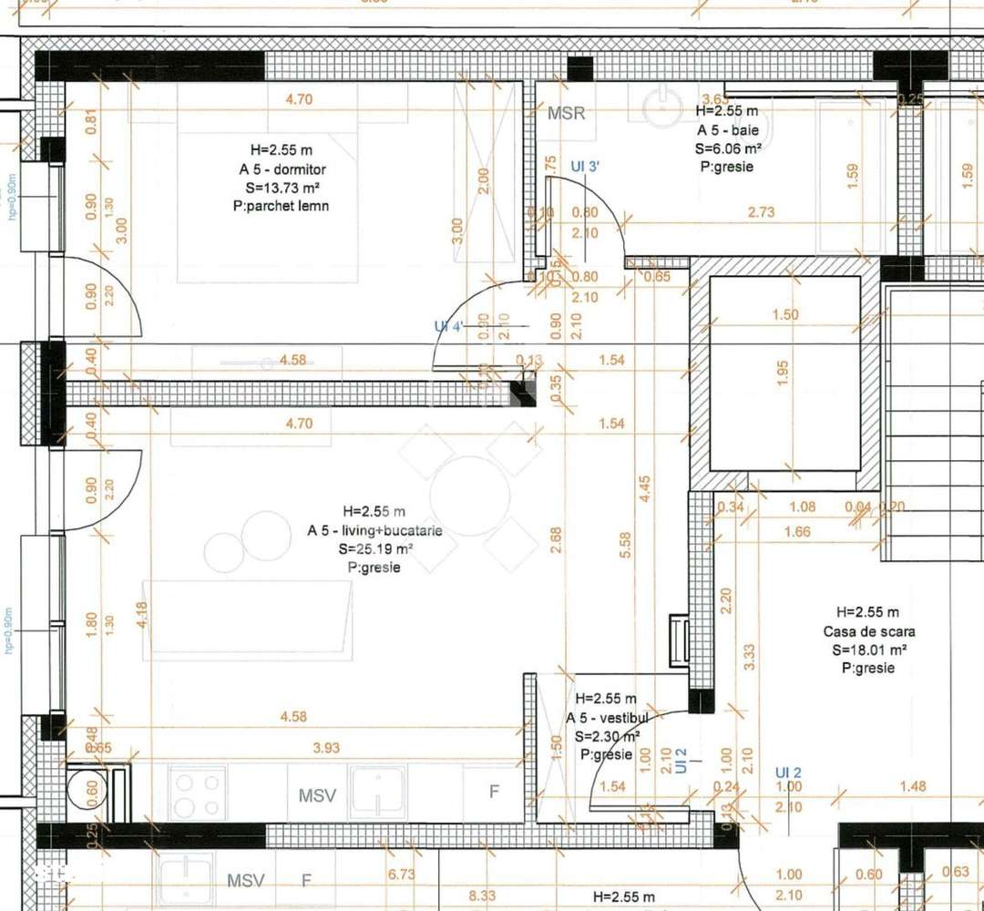 DE VÂNZARE - ap 2 camere in bloc nou cu poziție excelentă - Imagine principală: 2/2