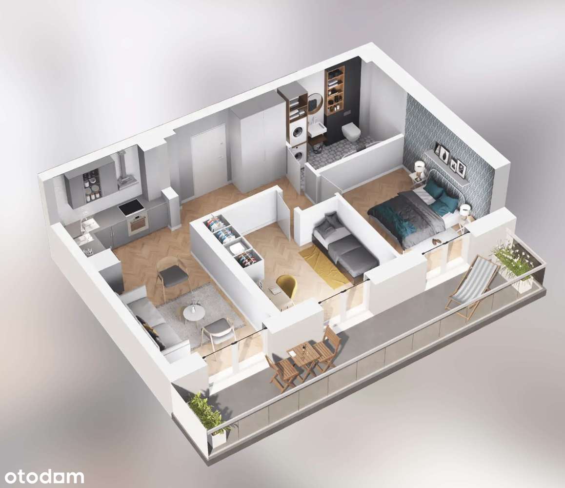 Stary Browar | mieszkanie 3-pok. | 2M16 - Pełny obrazek: 2/9