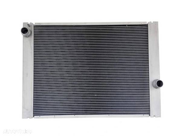 Radiator racire BMW Seria 5 E60/E61, 05.2003-05.2005, 520i/525i/530i, motor 2.2 R6, 125 kw; 2.5 R6, 141 kw;3.0 R6, 170 kw, benzina, cutie manuala, cu/fara AC, 606x475x26 mm, aluminiu brazat - 1