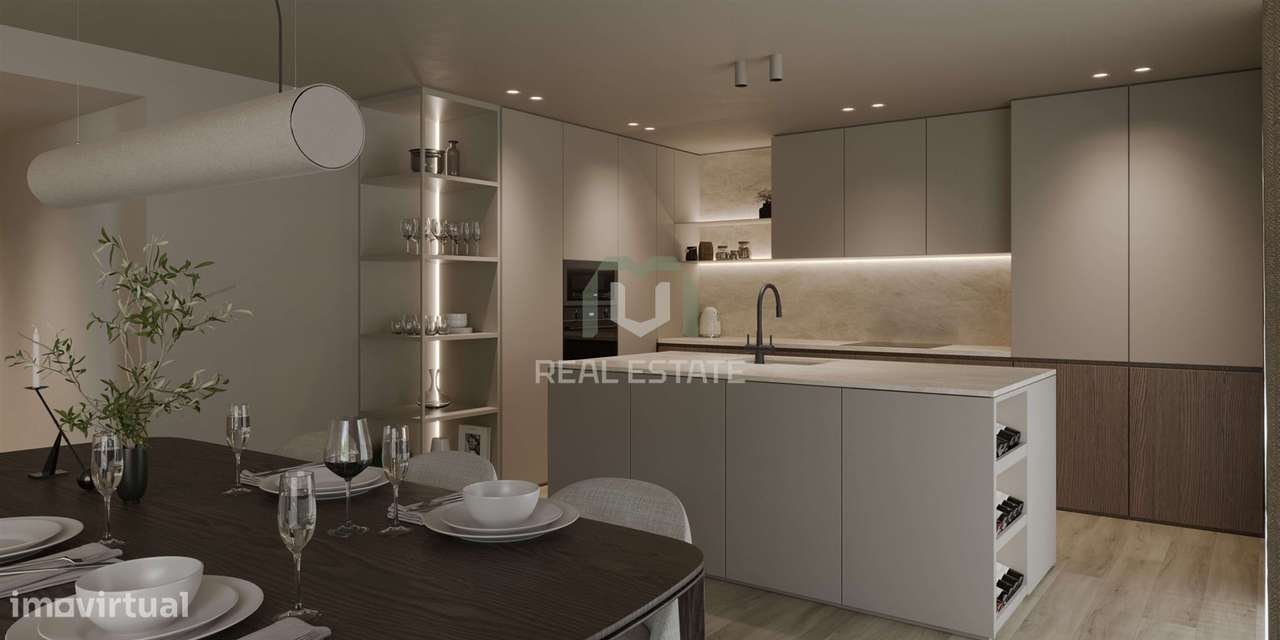 Apartamento T1+1 em Condomínio Fechado com Piscina no rooftop| Ramalde-10