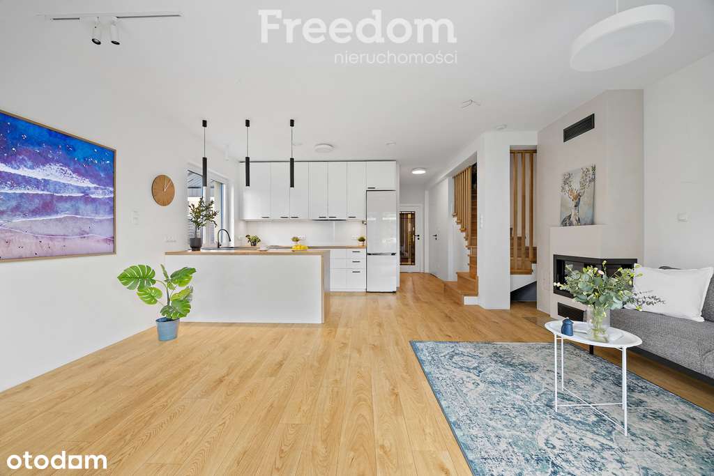 Nowoczesny segment z ogrodem i dużym poddaszem - Pełny obrazek: 2/18