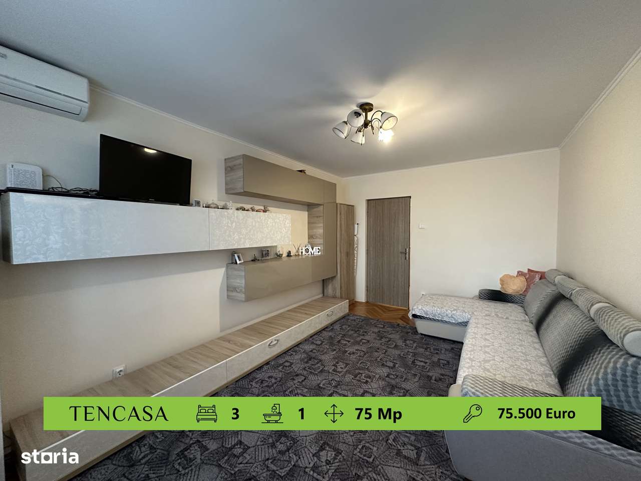 De vanzare ap 3 cam, cf 1, Vlaicu - Lebada, Z-uri, amenajat-0