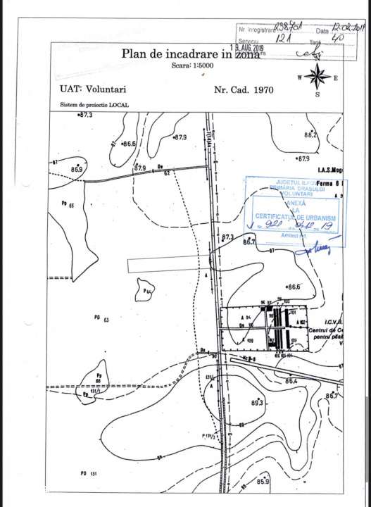 Teren construibil 10.000 mp – Voluntari, str. Tarlaua 13 – regim P - Imagine principală: 4/4