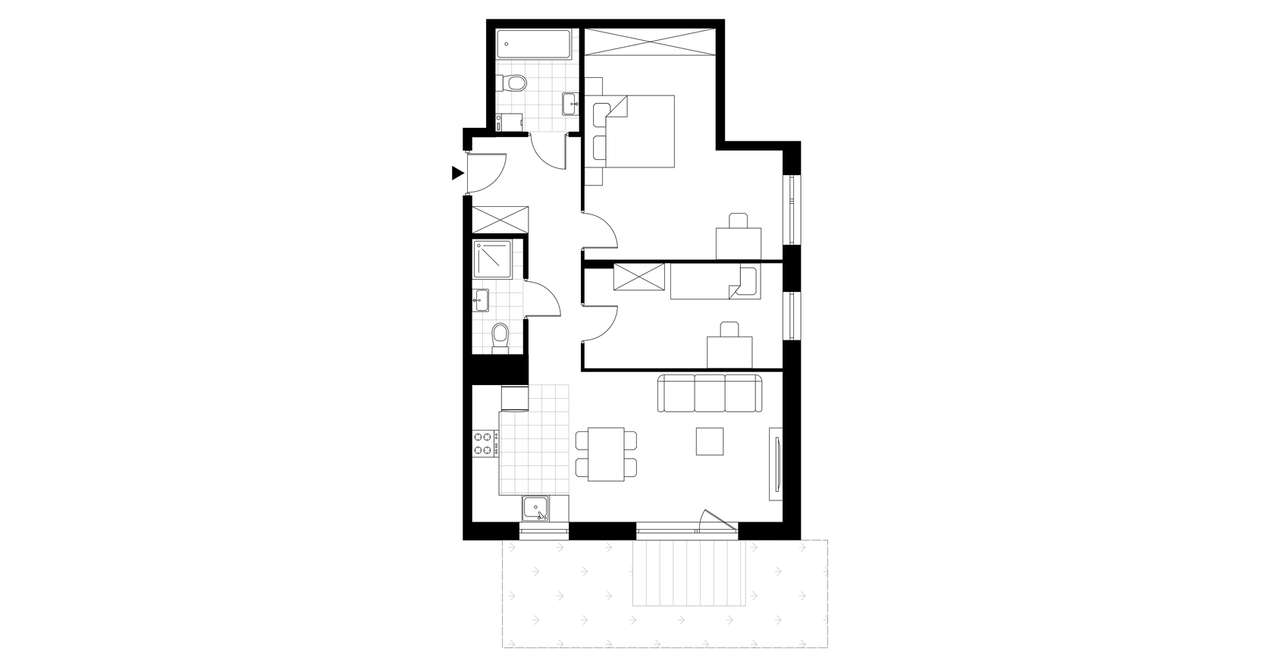3-pokojowe mieszkanie 68m2 + ogródek Bez Prowizji - Pełny obrazek: 3/8