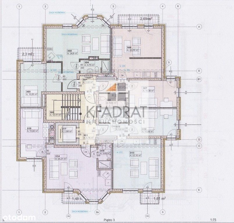Mieszkanie, 40,95 m², Dziwnówek