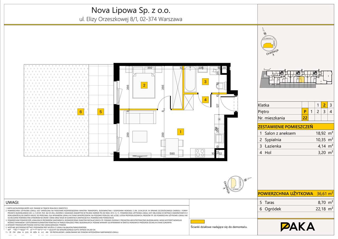 Nova Lipowa | mieszkanie 2-pok. | 22 - Pełny obrazek: 2/7