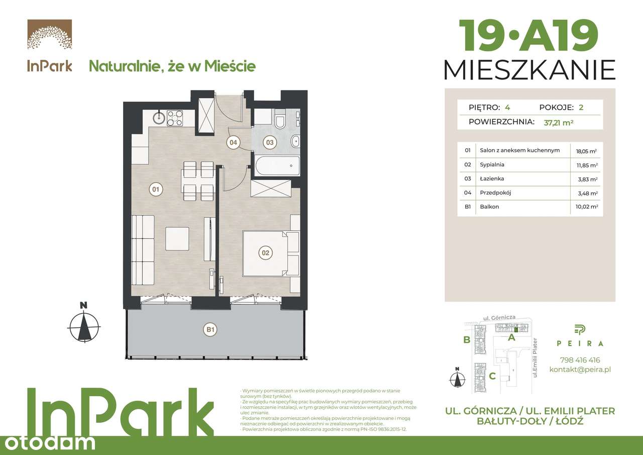 InPark | mieszkanie 2-pok. | 19 - Pełny obrazek: 2/7