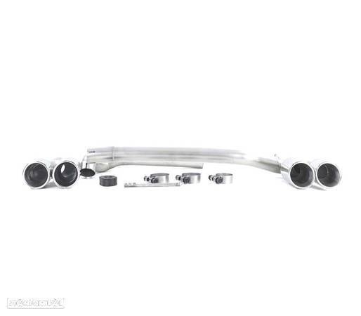 KIT PONTEIRAS DE ESCAPE DUPLA PARA BMW F10 F11 F12 F13 10-18 LOOK M PERFORMANCE DUPLA - 3