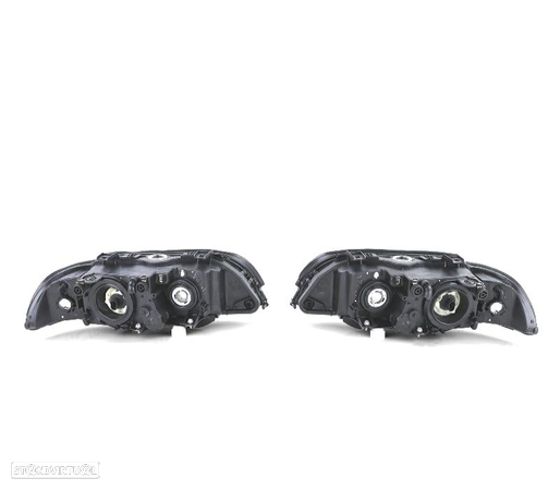 FARÓIS PARA BMW E39 SEDAN TOURING 95-00 PRETO BRANCO - 2