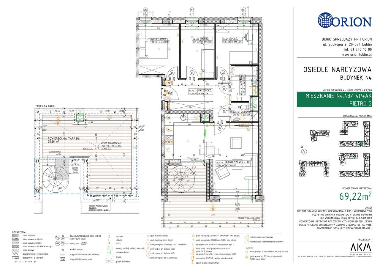 4-pokojowe mieszkanie 69m2 Bezpośrednio - Pełny obrazek: 2/7