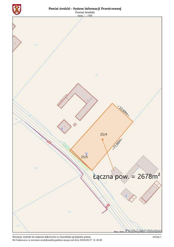 Działka pod hale i dom jednorodzinny - Pełny obrazek: 3/4