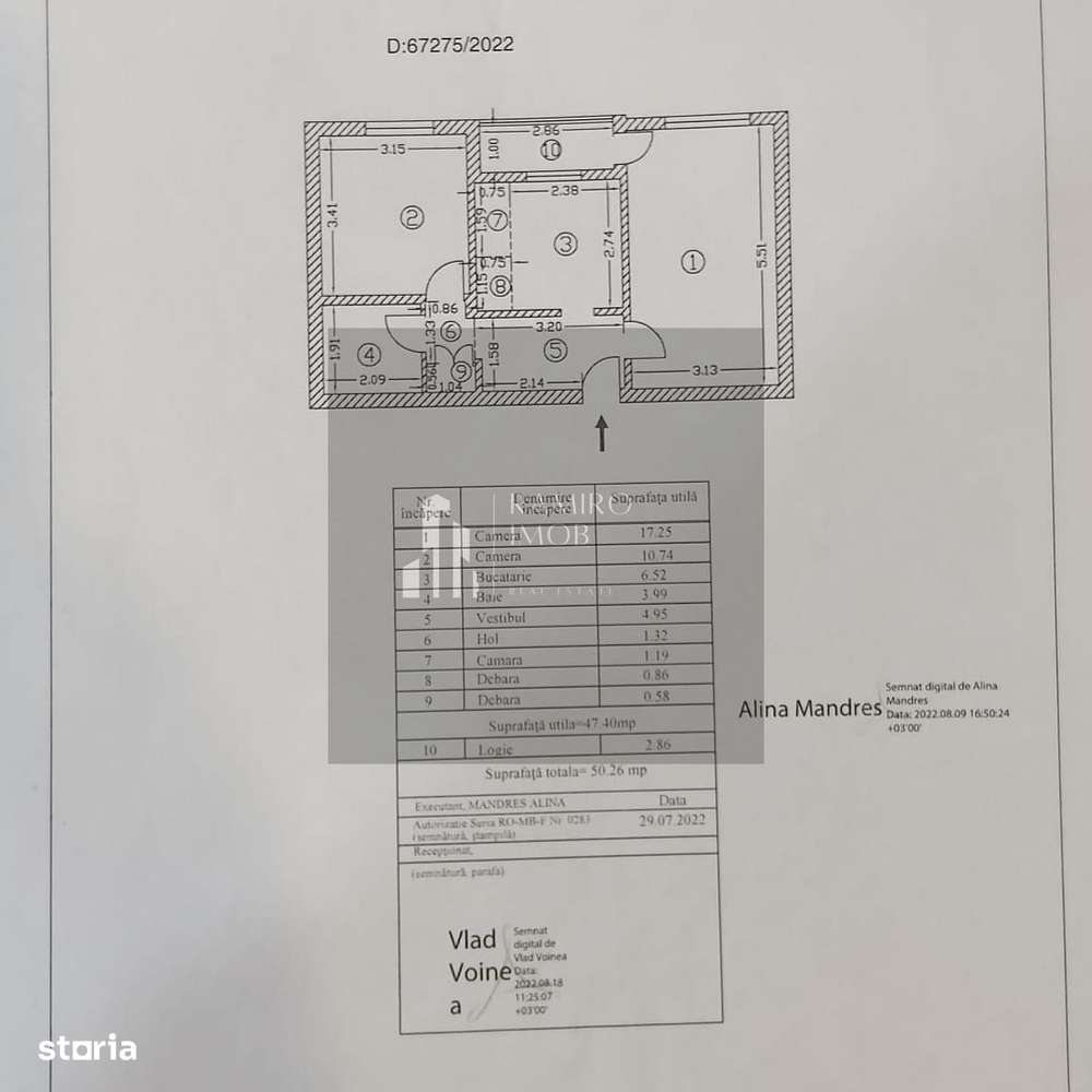 2 camere decomandat 3 minute METROU Aparatorii Patriei xy
