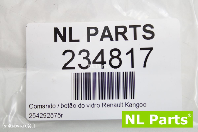 Comando / botão do vidro Renault Kangoo 254292575r - 6