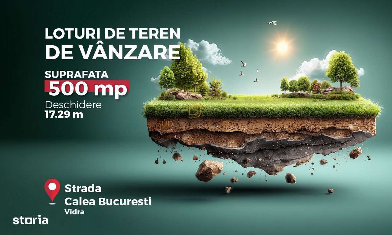 Teren de vanzare, ideal investitie - Vidra, Ilfov - Imagine principală: 1/4