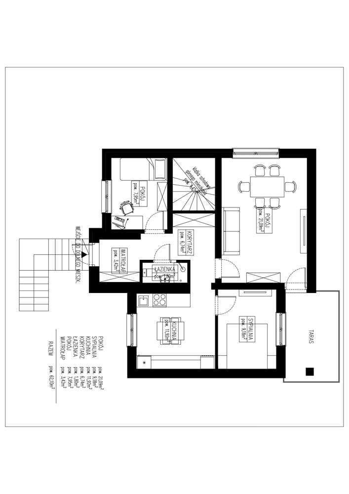 Dom z dwoma niezależnymi mieszkaniami | Polkowice Dolne-16