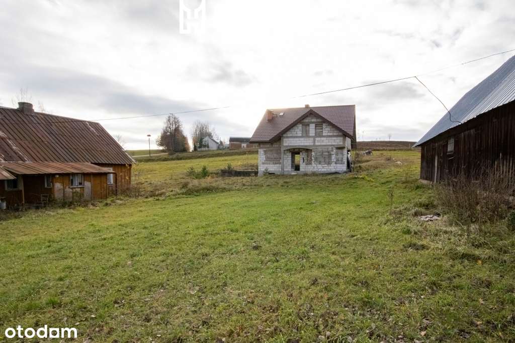 Siedlisko z rozpoczętą budową domu-Przejma Wysoka.-8