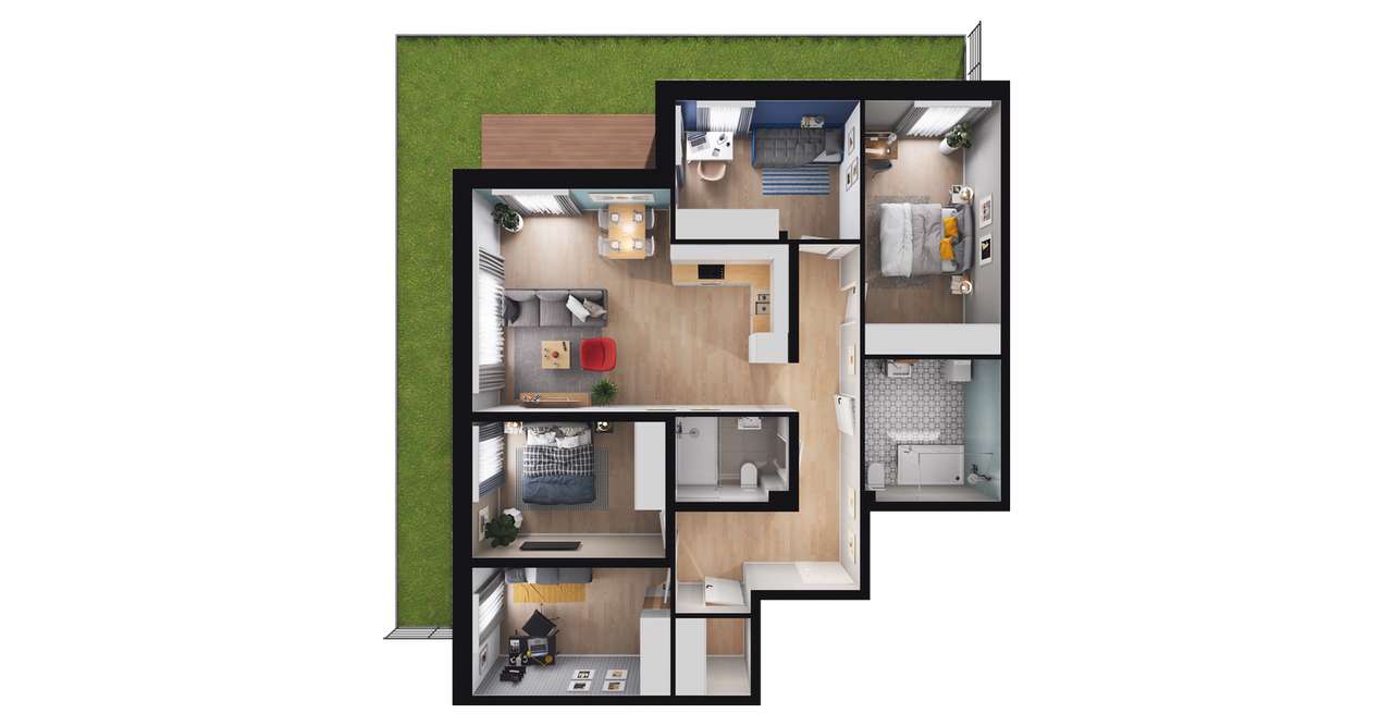 Osiedle Sosnowa | mieszkanie 5-pok. | B1_1 - Pełny obrazek: 3/9