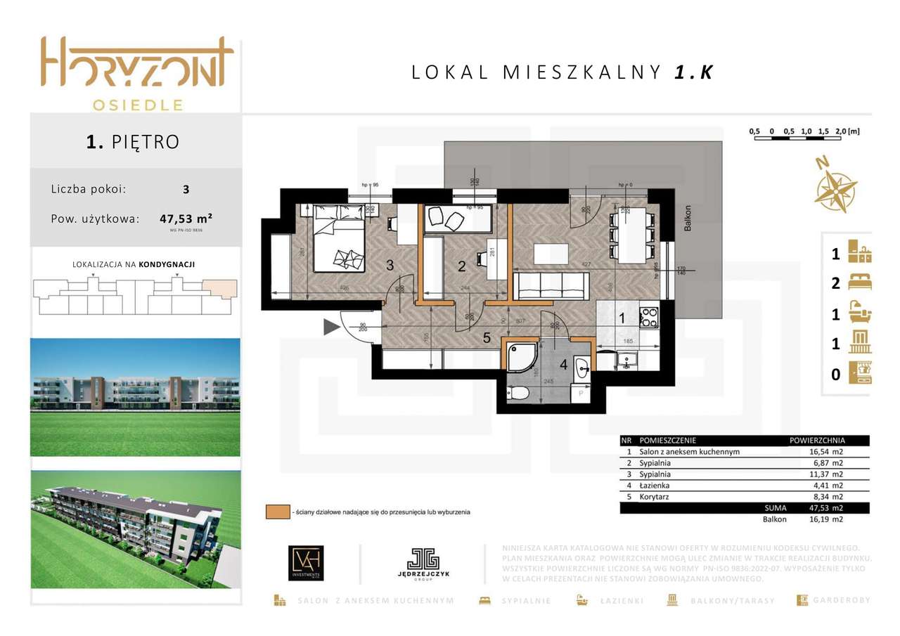 MIESZKANIE 1.K | OSIEDLE HORYZONT 2
