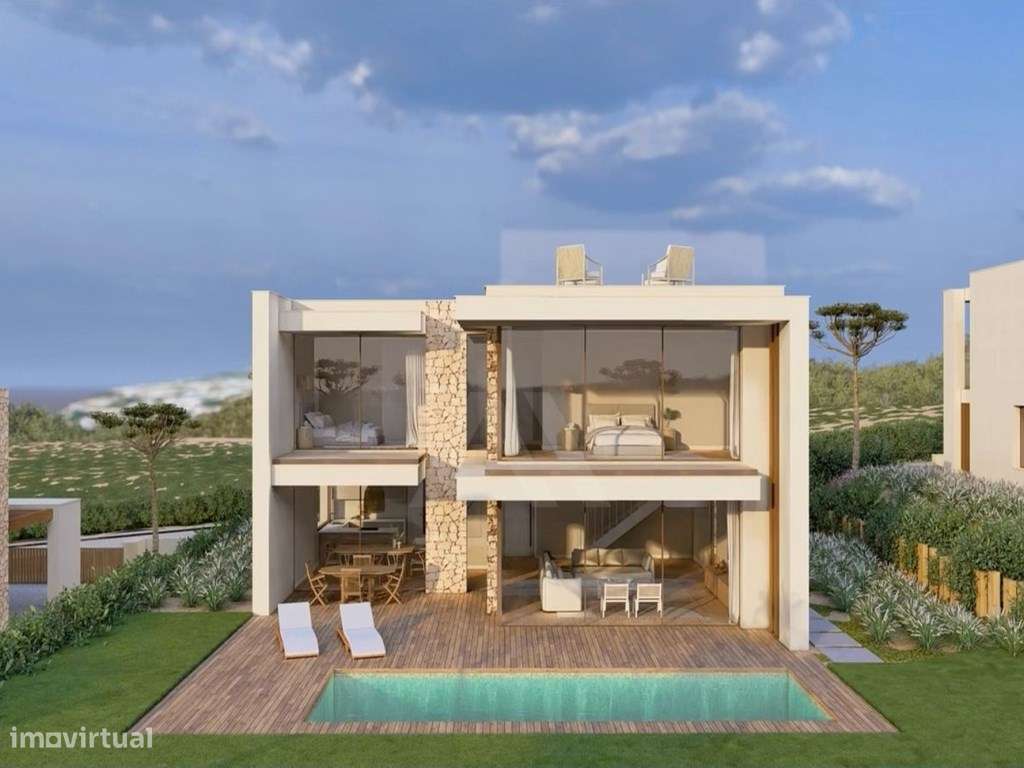 Moradia T3 com Piscina e Vista Mar num Resort Premium-1