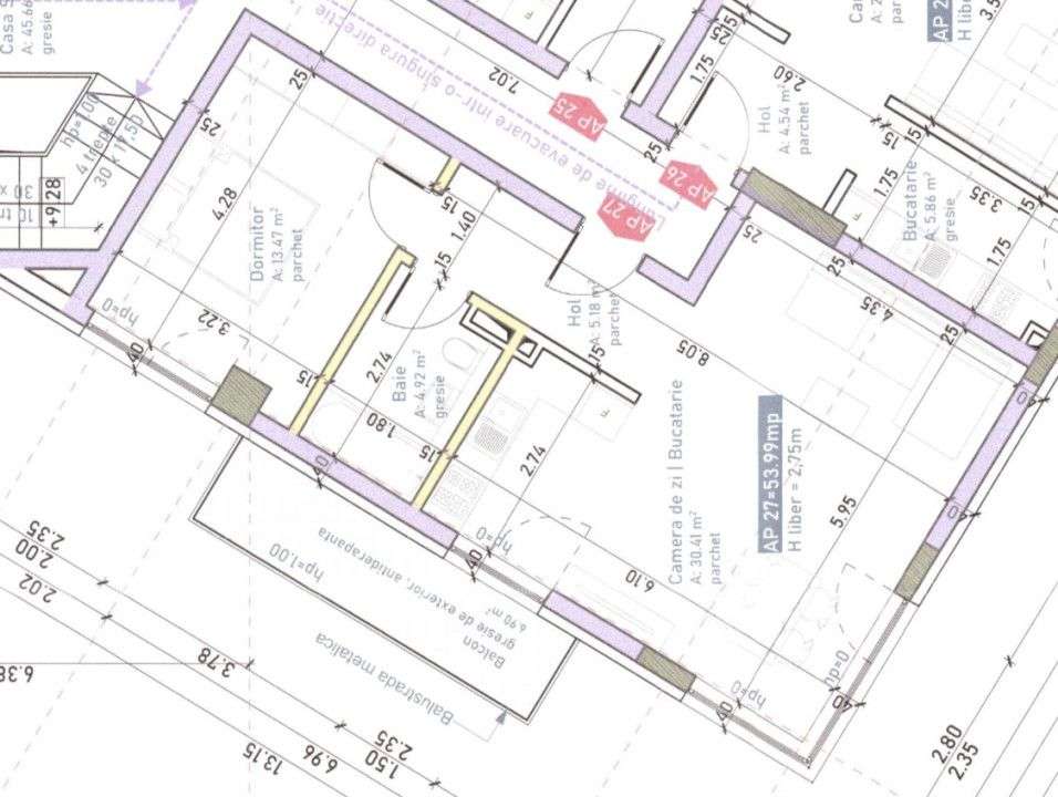 Oportunitate! Apartament 2 camere, 54 mp, finisat, bloc nou, Marasti - Imagine principală: 1/1