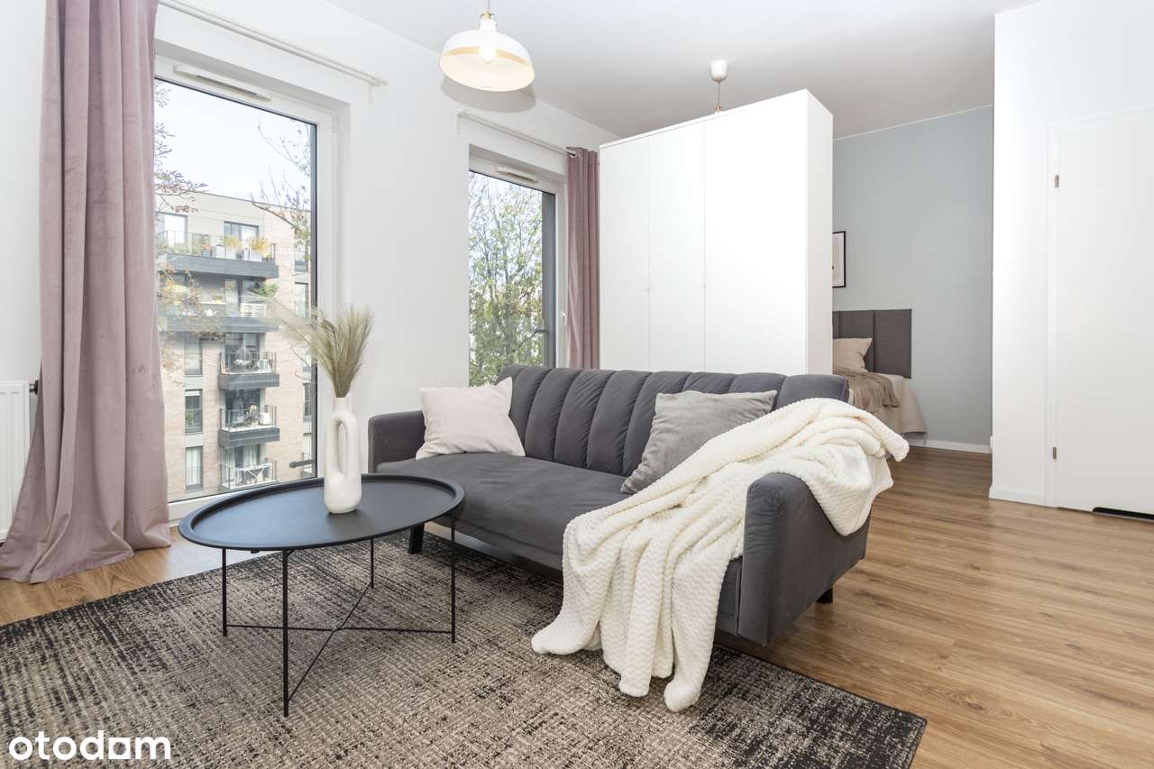 Duża kawalerka z kącikiem sypialnym, bez prowizji, blisko UEK - Pełny obrazek: 1/9