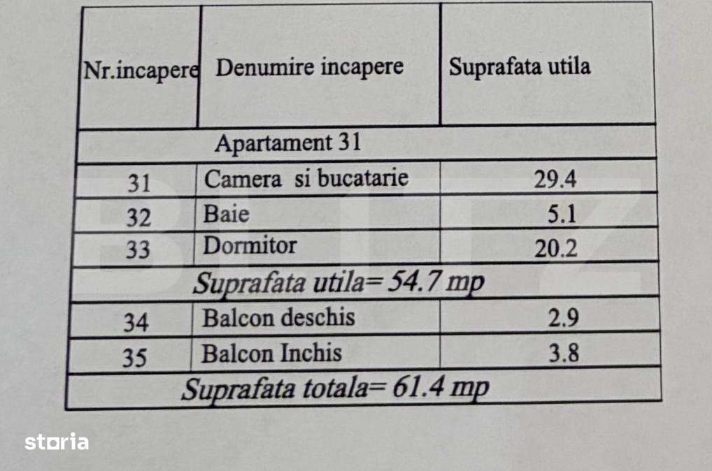 Apartament 2 camere, 61.40 mp, zona Damila — fotografia 2