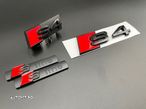 Set embleme Premium Audi S4 Negru / Roșu - 2