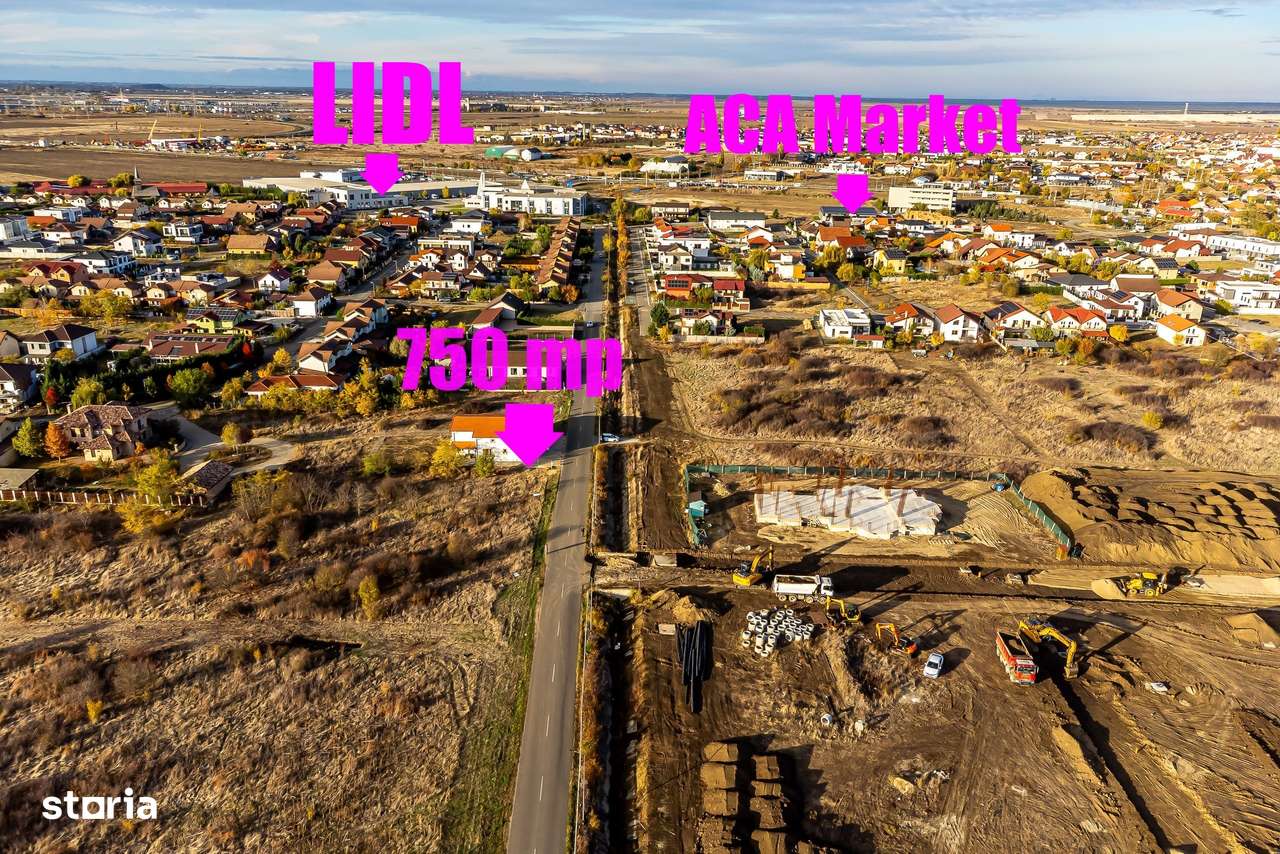 Teren 750 mp  cu toate utilitățile | Via Carmina | proiect inclus - Imagine principală: 5/7