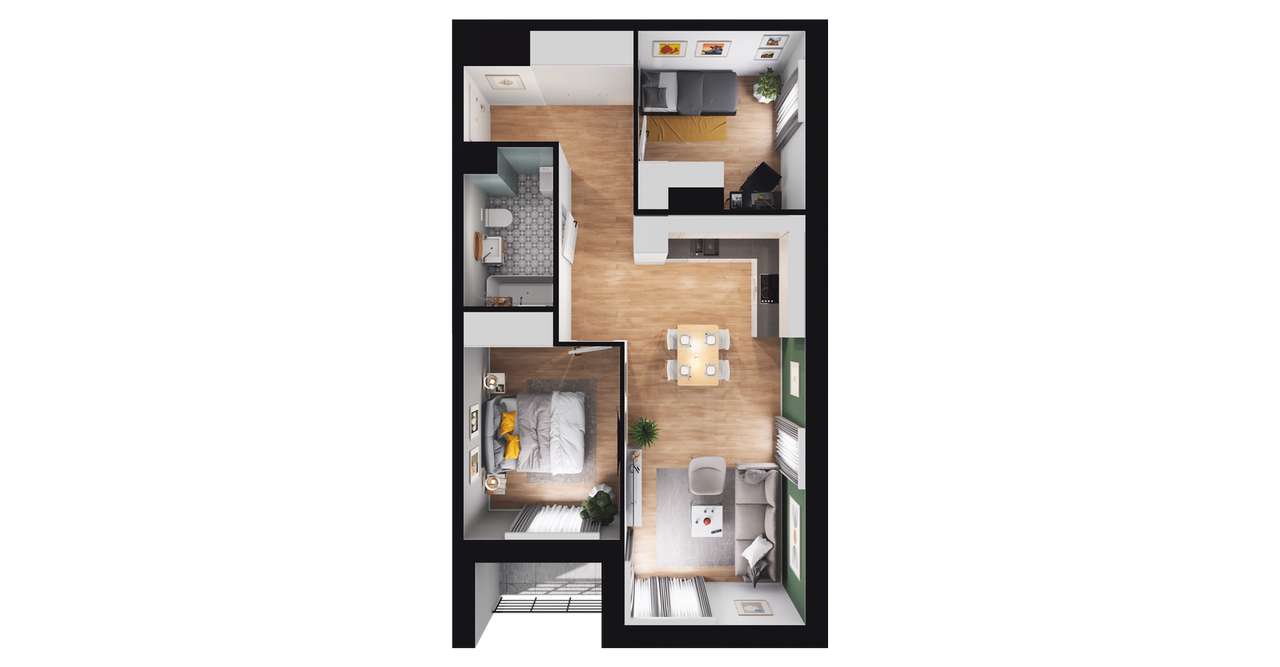 Stara Cegielnia Mielec | mieszkanie 3-pok. | C_M7 - Pełny obrazek: 3/9