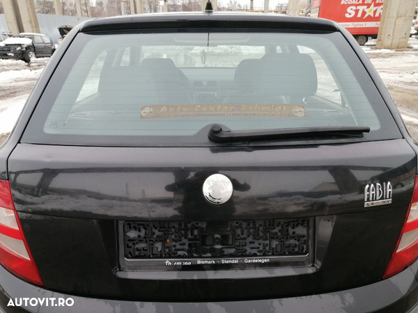 Hayon Haion Portbagaj Dezechipat cu Luneta Geam Sticla Skoda Fabia 1 Hatchback 2000 - 2007 Culoare 9910 - 1