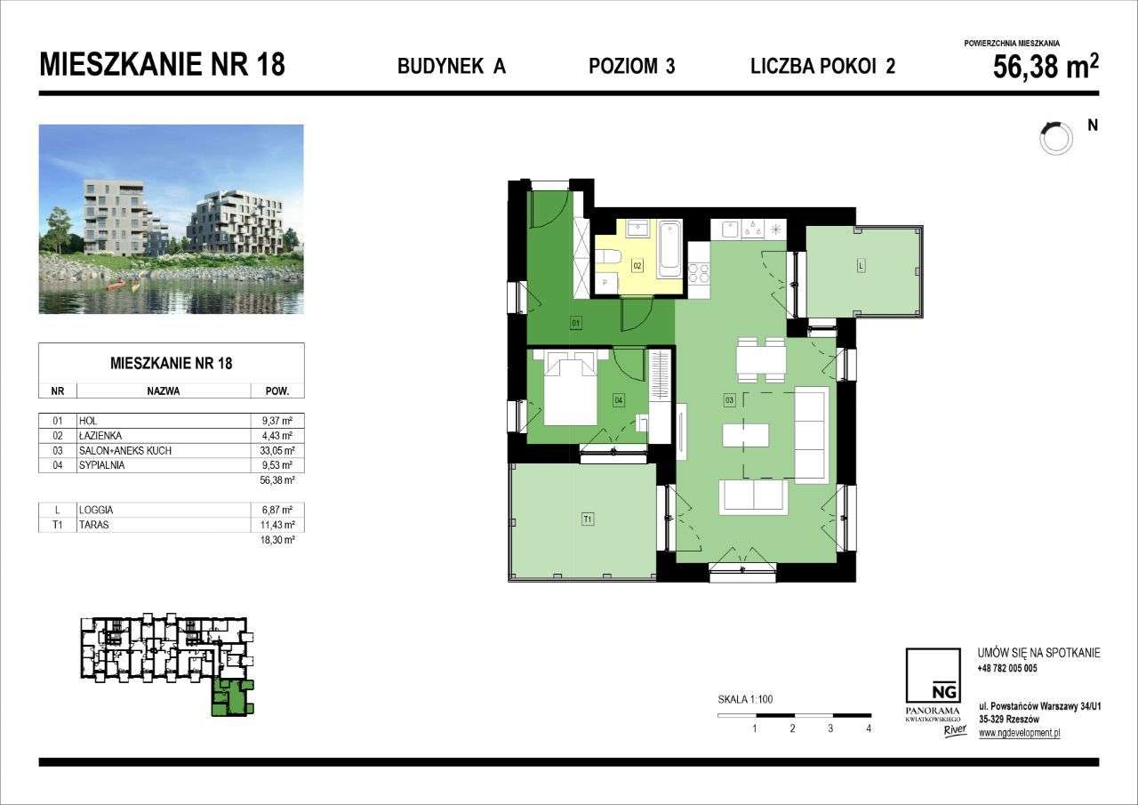 SPRAWDŹ| 3 pokoje| PK River| NG Development - Pełny obrazek: 2/7