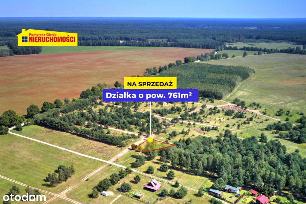 Piękna działka położona nad jeziorem Dołgie