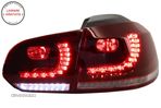 Stopuri FULL LED VW Golf 6 VI (2008-2013) R20 Design Semnal Secvential Dinamic- livrare gratuita - 14