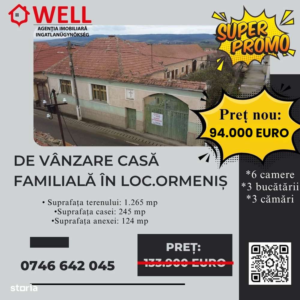 De vânzare casă familială în loc.Ormeniș - Imagine principală: 1/18