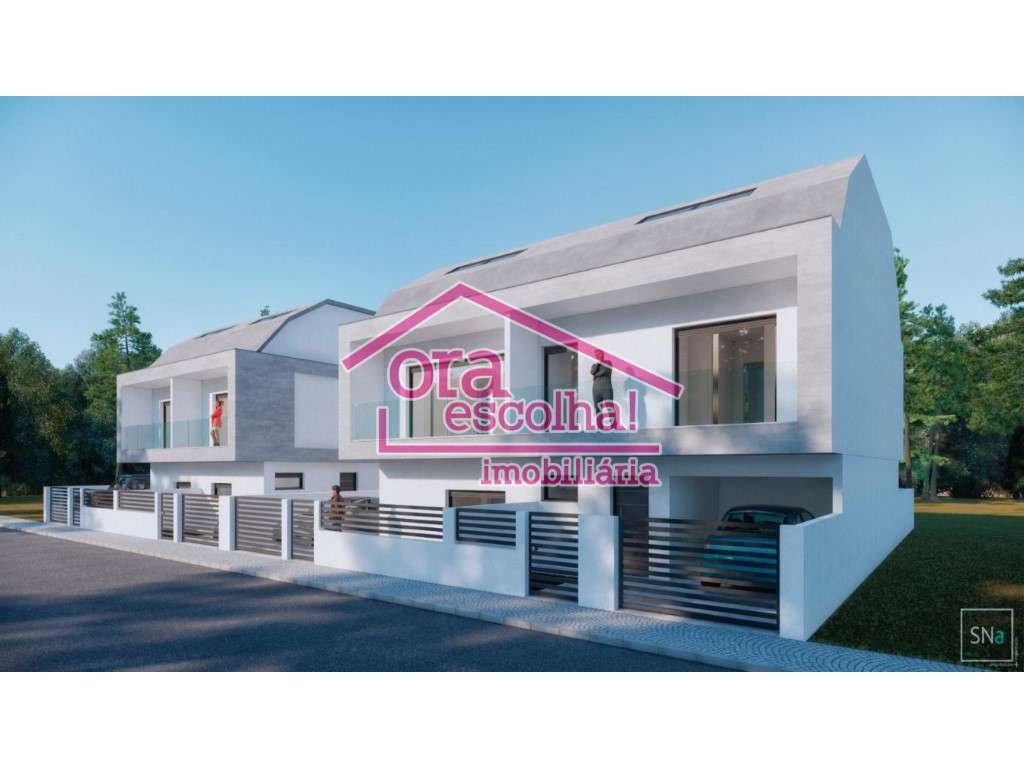 Moradia T2 Geminada NOVA com PISCINA, duas suítes e pérgula para 2 ... - Grande imagem: 4/9