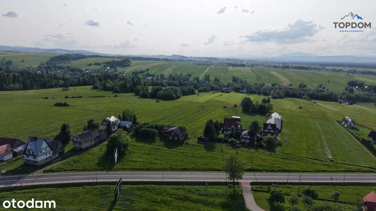 Działka inwestycyjna przy drodze głównej tuż przed Białką Tatrzańską-6