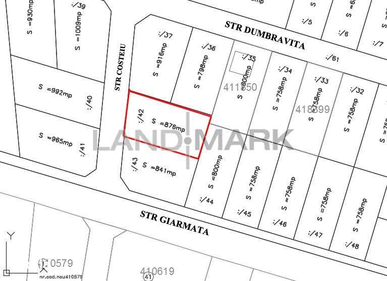 Teren pentru CASA de vanzare in zona Mosnita  Noua - Imagine principală: 2/2
