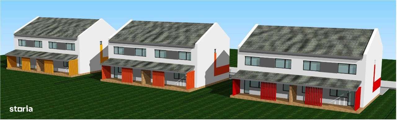 Zona str. Victoriei (str. Crizantemelor) = case tip duplex P+E - Imagine principală: 4/6