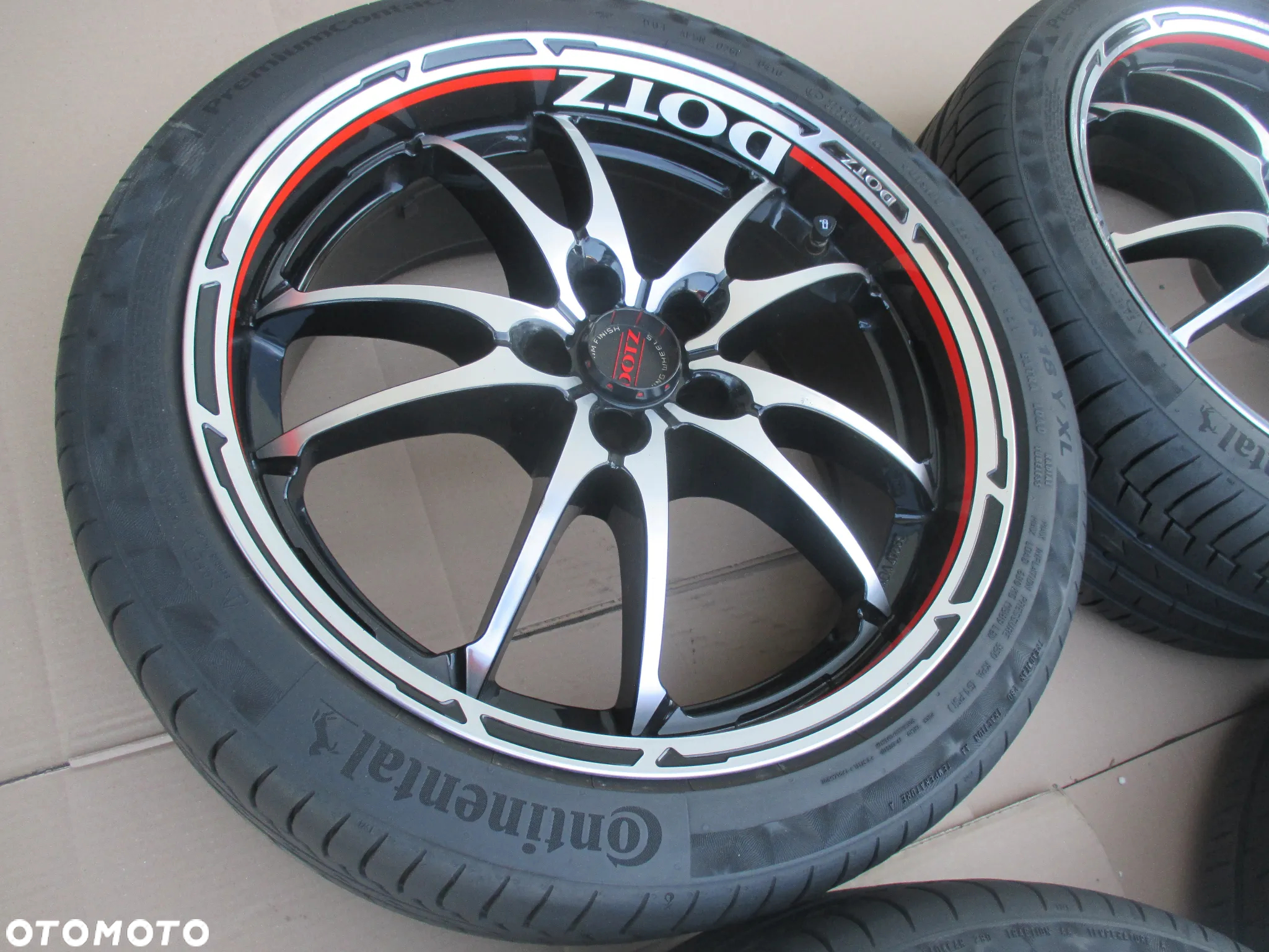 Alufelgi 18 Dotz Tupac 5x100 VW Audi Skoda Seat Opony 225/40 R18 Continental Komplet - 14