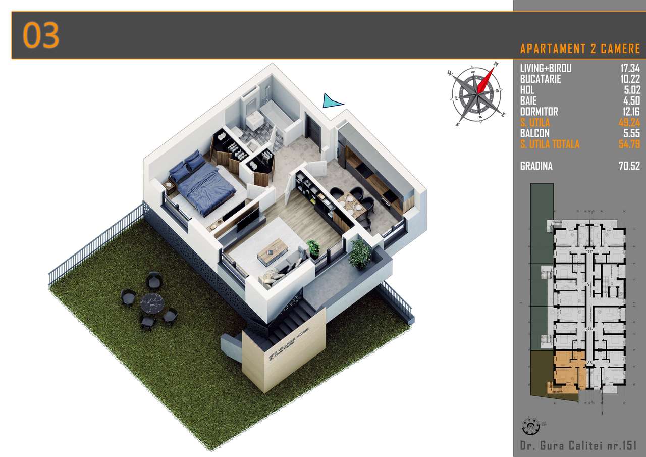 2CAM+GRADINA+LOC DE PARCARE/ SPATIU COMERCIAL-LOCUINTA.FINALIZAT!
