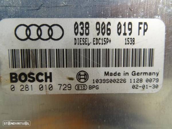 Centralina De Motor Audi A4 (8E2, B6)  038906019Fp / 0281010729 / 1039 - 2