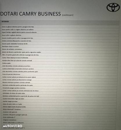 Toyota Camry 2.5 Hybrid Business - 15
