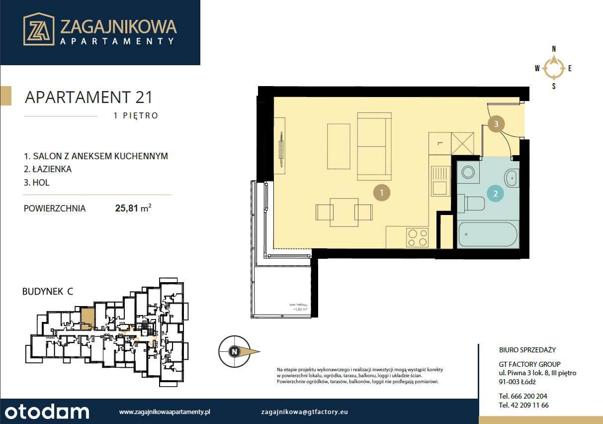Zagajnikowa | nowe gotowe mieszkania przy parku | kawalerka | - Pełny obrazek: 4/9