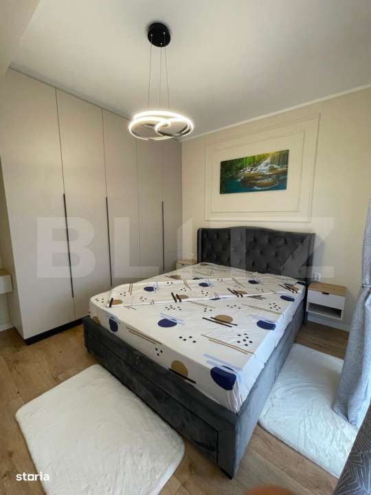 Apartament 40 mp | 2 camere ultrafinisat | complet mobilat | balcon si-4