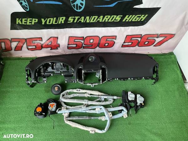 Porsche Cayenne 7P 7P5 Plansa bord  Kit airbag volan pasager centuri - 1