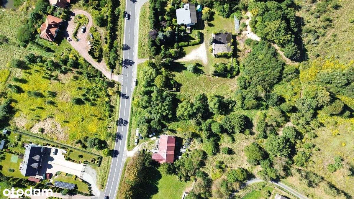 Działka widokowa Wojcieszyce przy drodze głównej-6