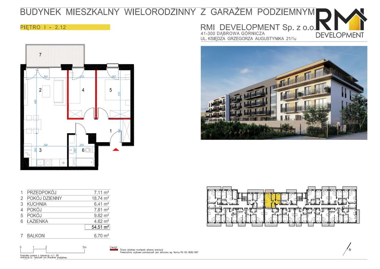 3 pokojowy apartament - Projekt Redena - Pełny obrazek: 2/20