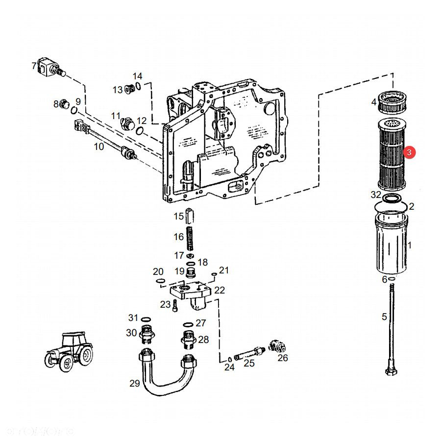 Filtr hydrauliki P766070 Donaldson - 4