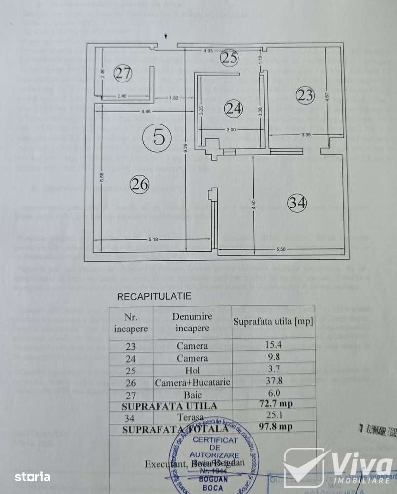 Ideal Residence – CUG! Ap 3 camere mobilat si utilat + terasa 25 mp-12