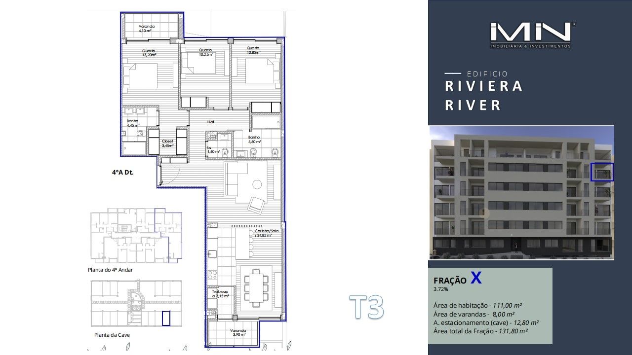 Apartamento T3 -  Novo